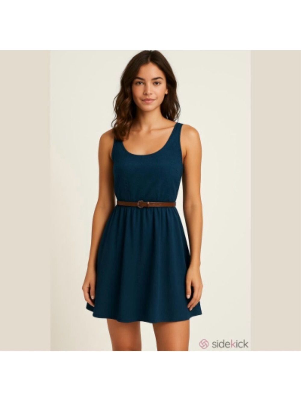 PacSun Navy Blue Kirra Fit and Flare Mini Dress